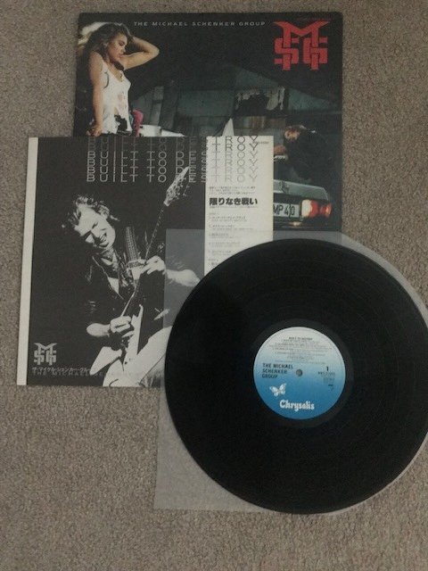 The Michael Schenker Group " Built To Destroy" Jap Pressing