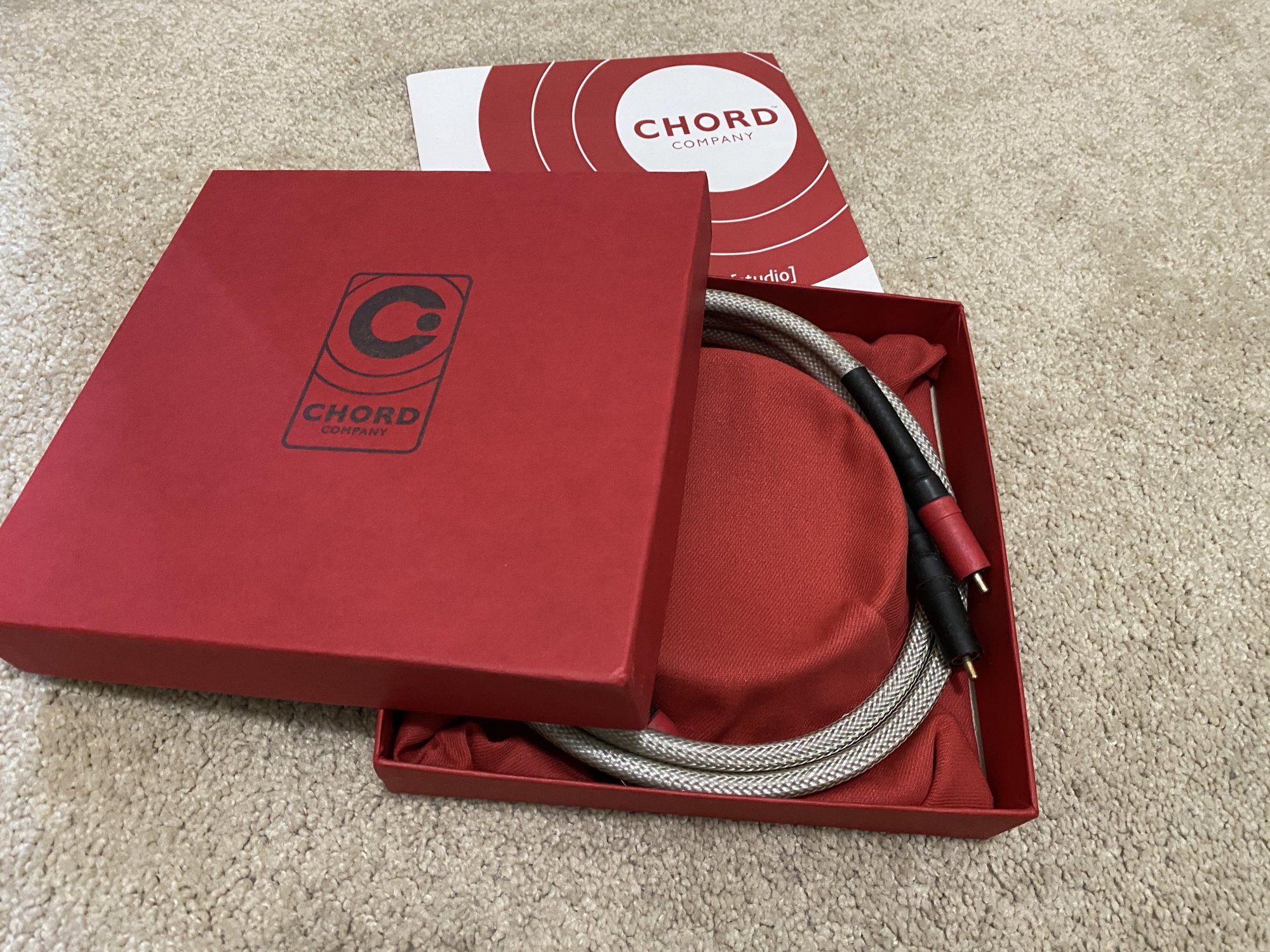 Chord Epic RCA interconnect 1M ﻿ HiFi and Cinema Cables & Accessories