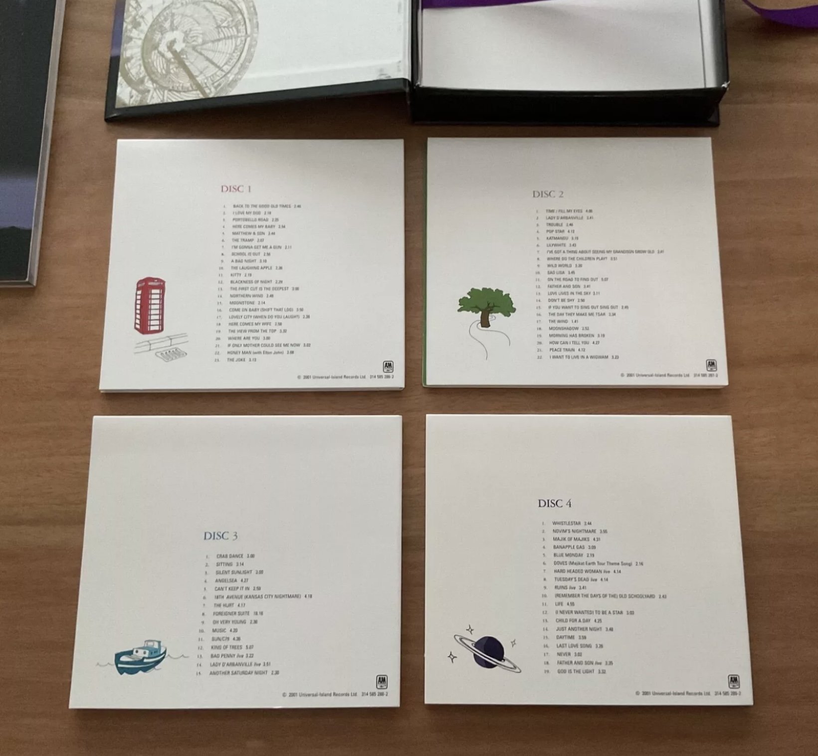 Cat Stevens “On The Road To Find Out” 2001 4 CD Box Set NM Vinyl