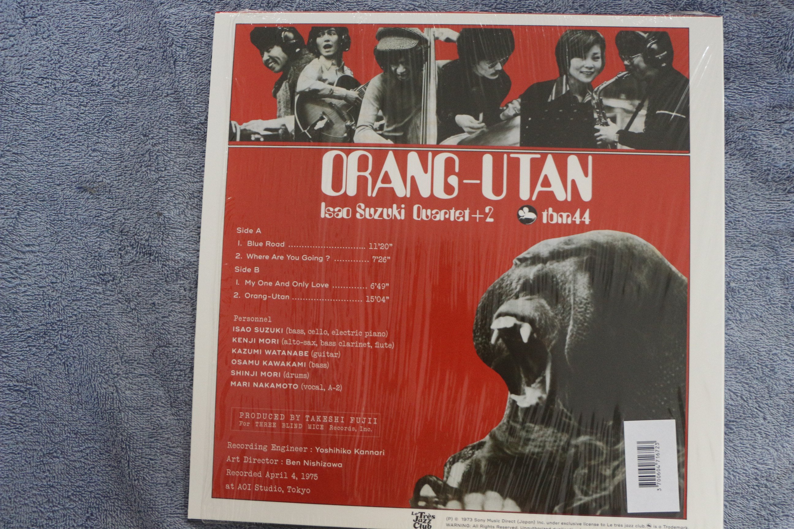 Isao Suzuki Quartet+2-Orang-Utan Vinyl
