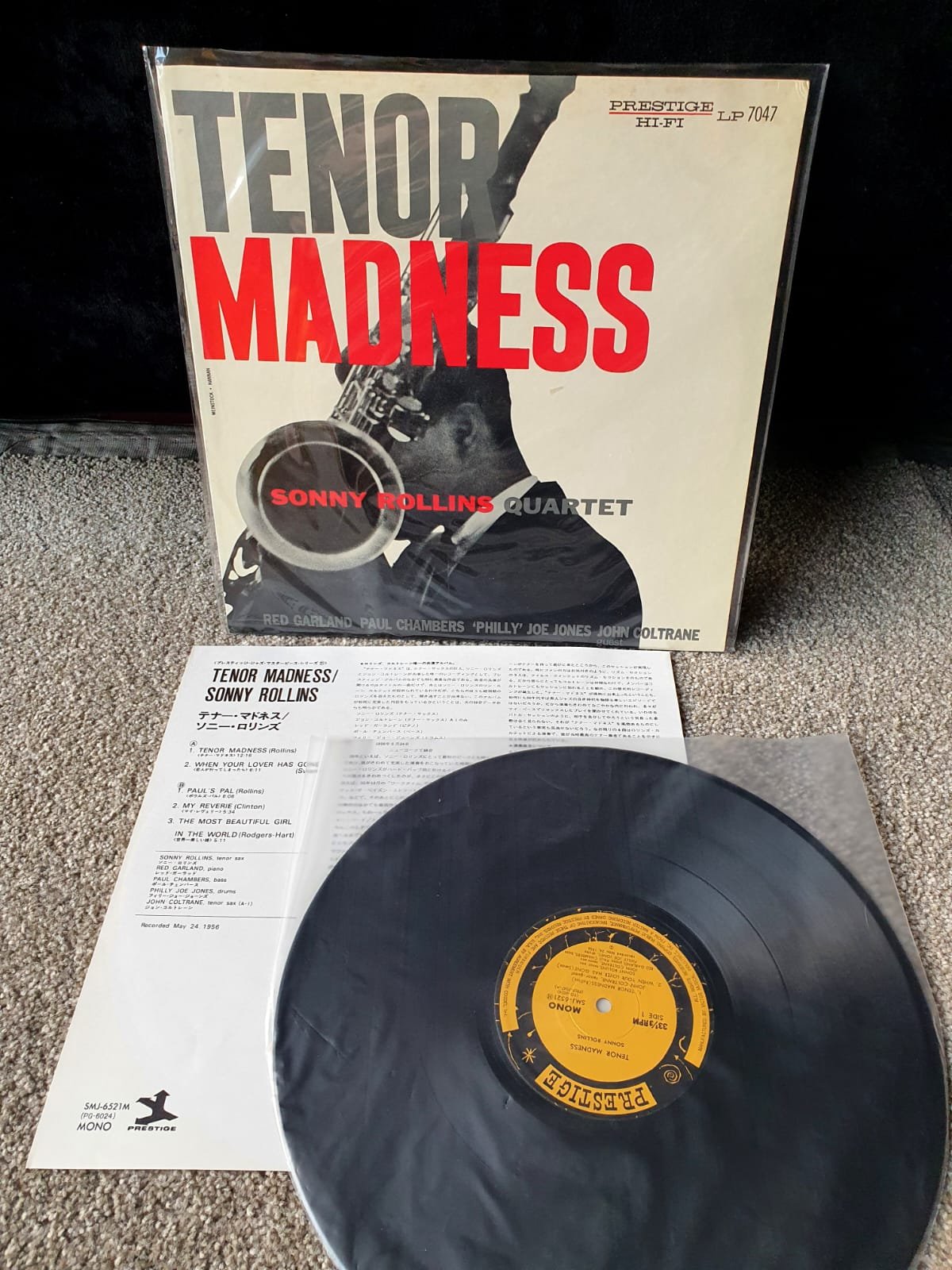 Sonny Rollins Quartet Tenor Madness Lp | Prestige Jap