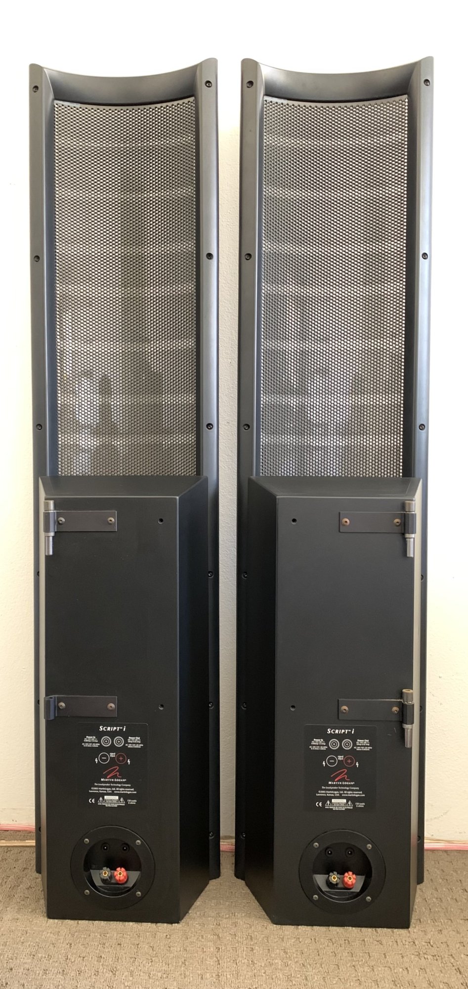 Martin Logan SCRIPT i - Hybrid Electrostatic Speakers - Stereo, Home ...