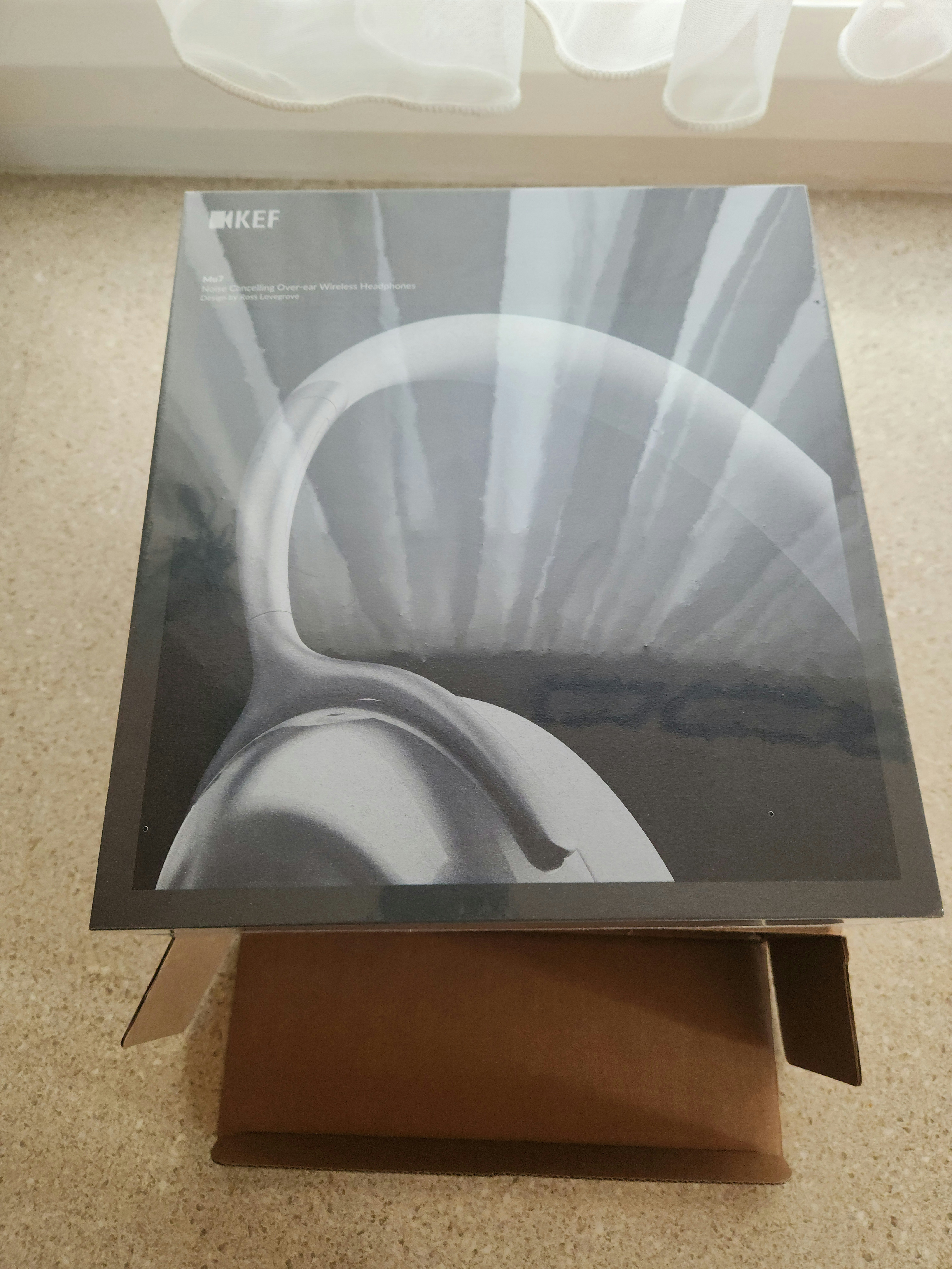 Unopened KEF Mu7 ANC Bluetooth Headphones Silver-Grey