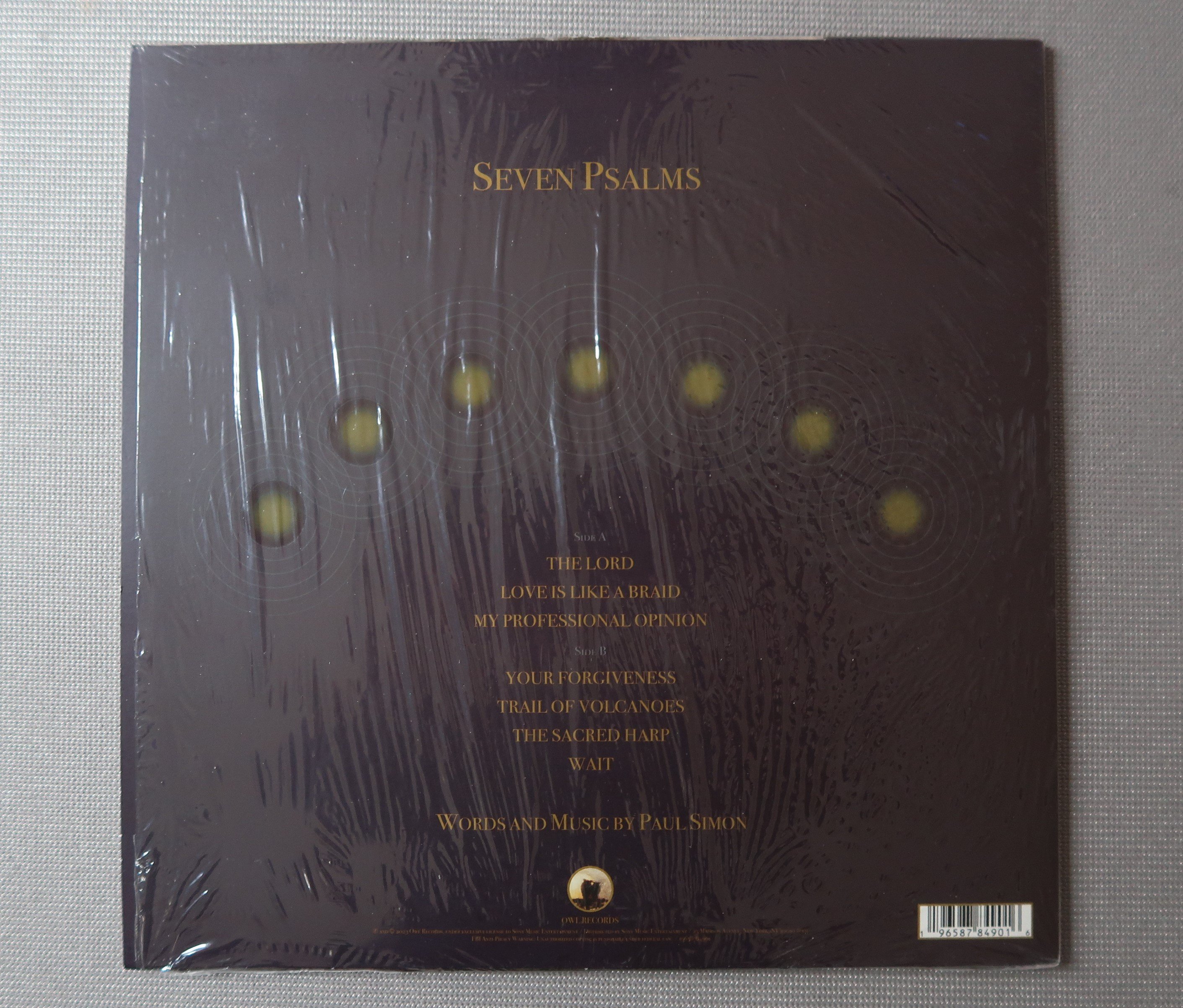 Paul Simon - Seven Psalms (US pressing, black vinyl)