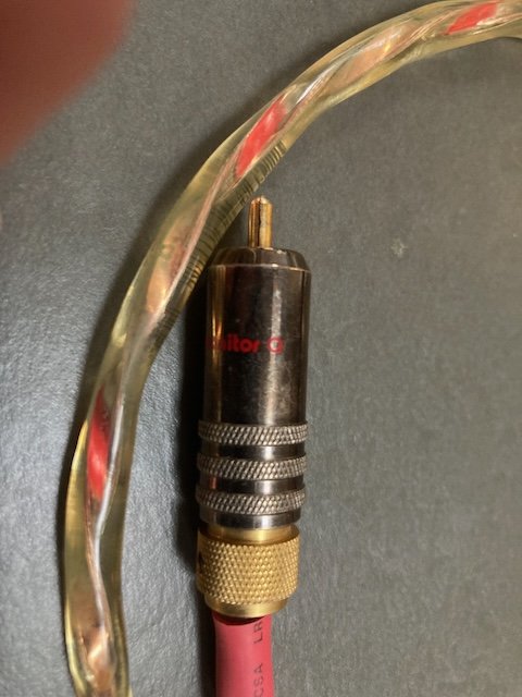 Alphacore micro-purl RCA cables. 0.8m