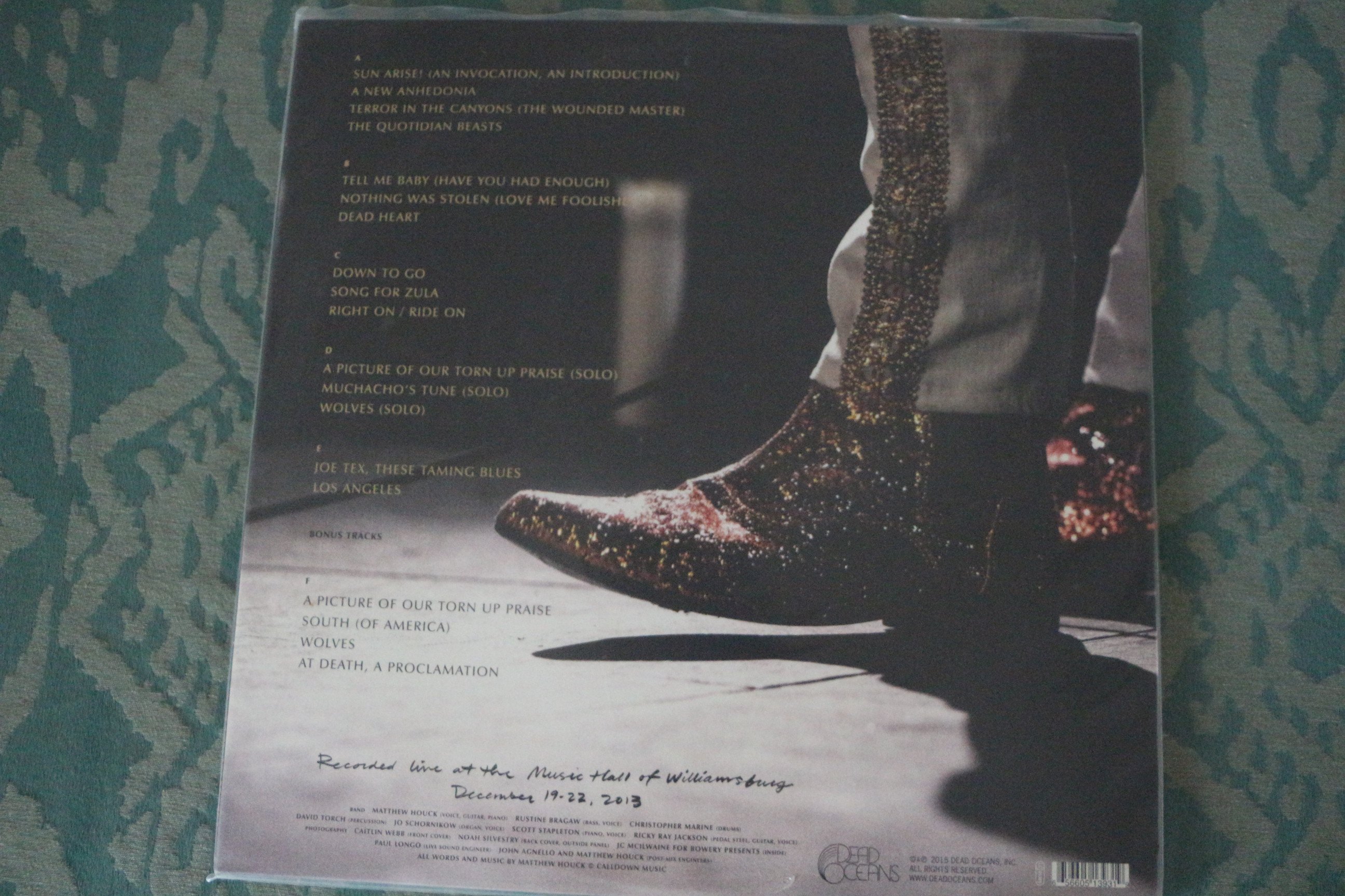 Phosphorescent-Live at Music Hall 3LP Vinyl