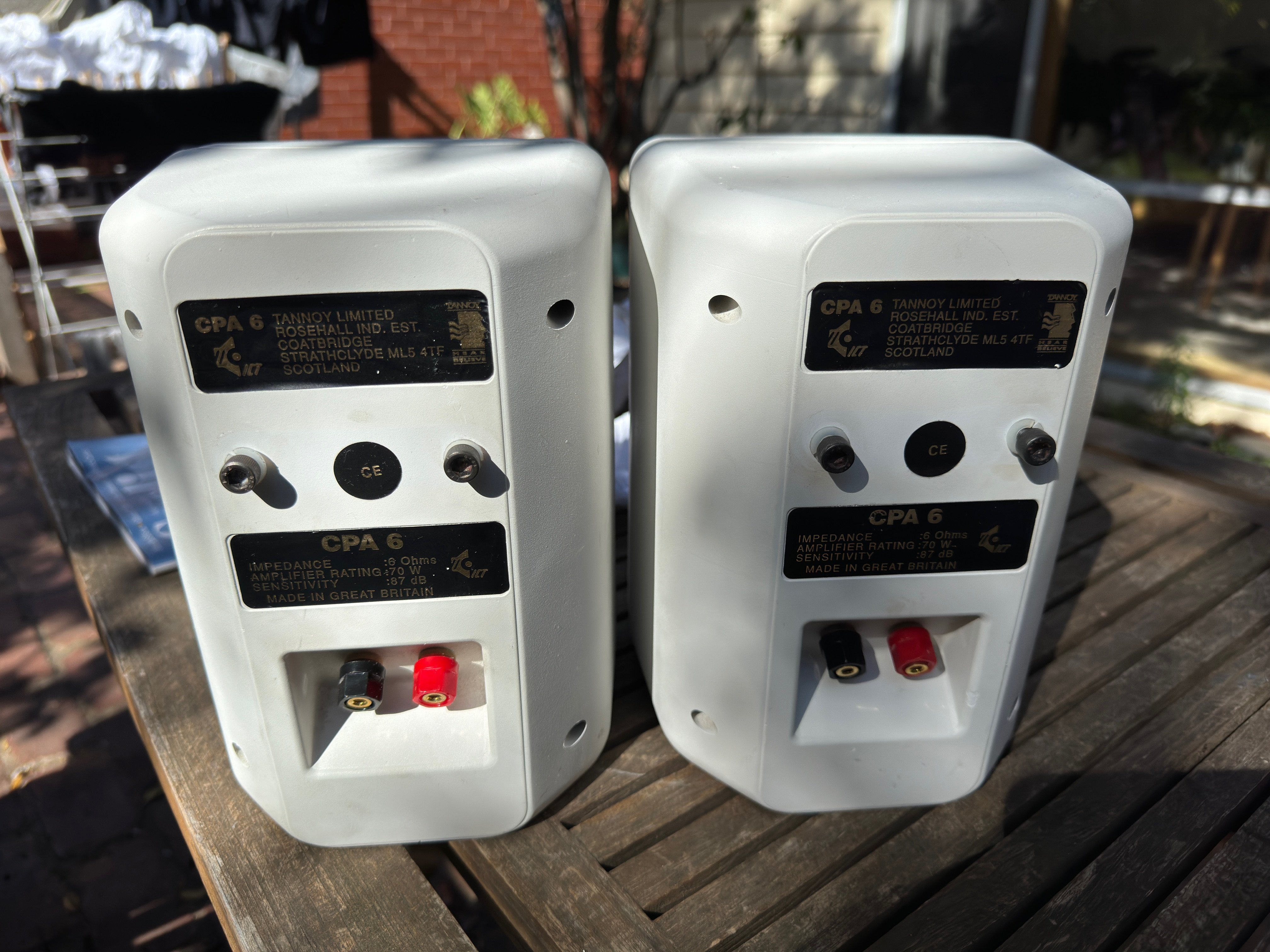 Tannoy CPA6 Speakers with mounts - Stereo, Home Cinema