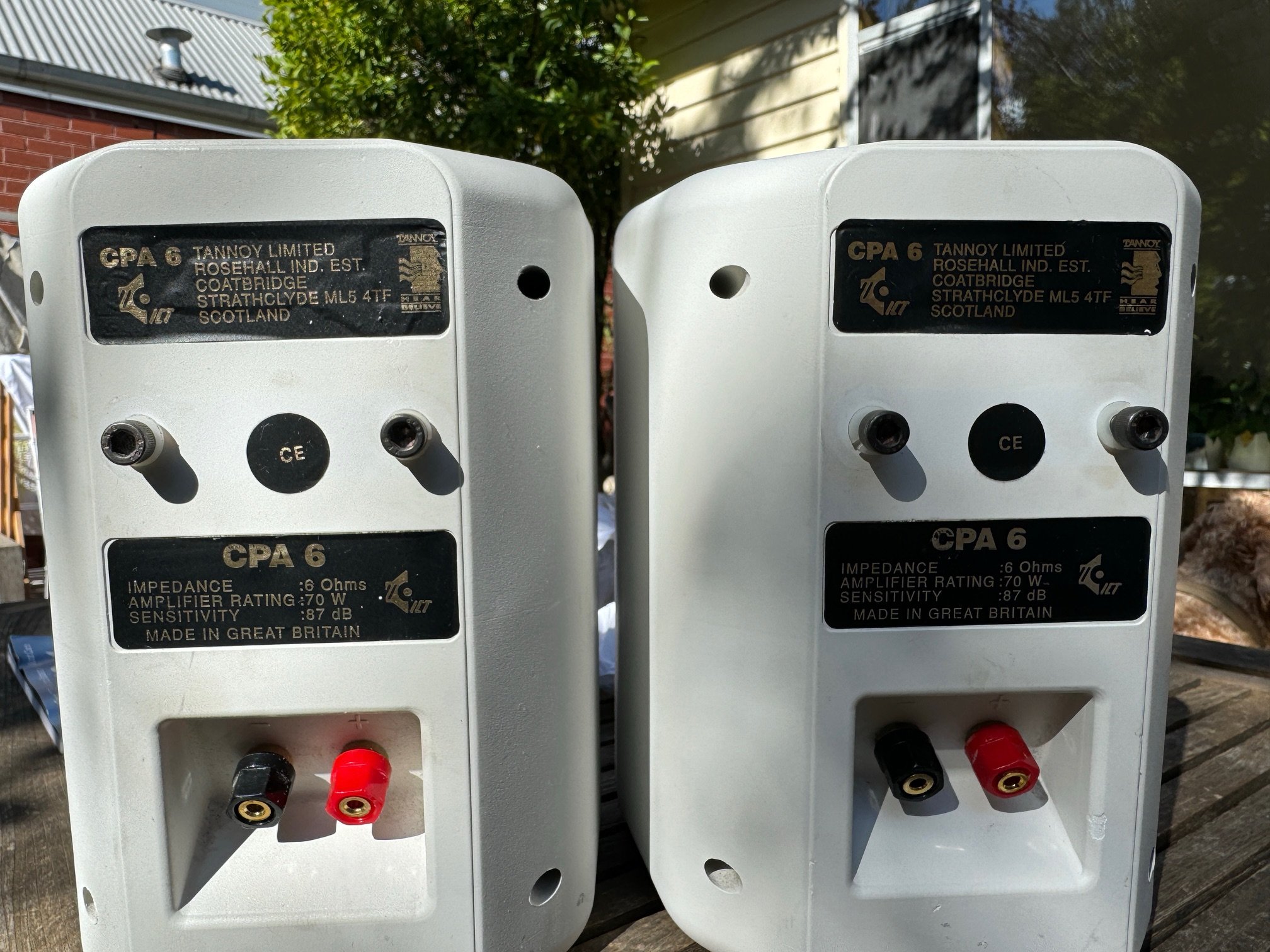 Tannoy CPA6 Speakers with mounts - Stereo, Home Cinema, Headphones