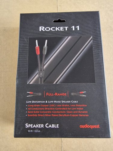 AudioQuest 3m Rocket 11 Full Range Set (Banana Plugs) Speaker