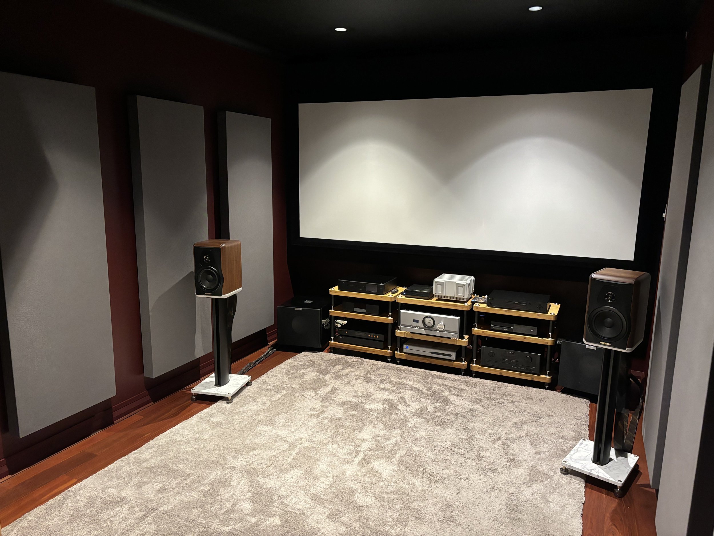 Building a false wall for an acoustically transparent screen. - Room ...