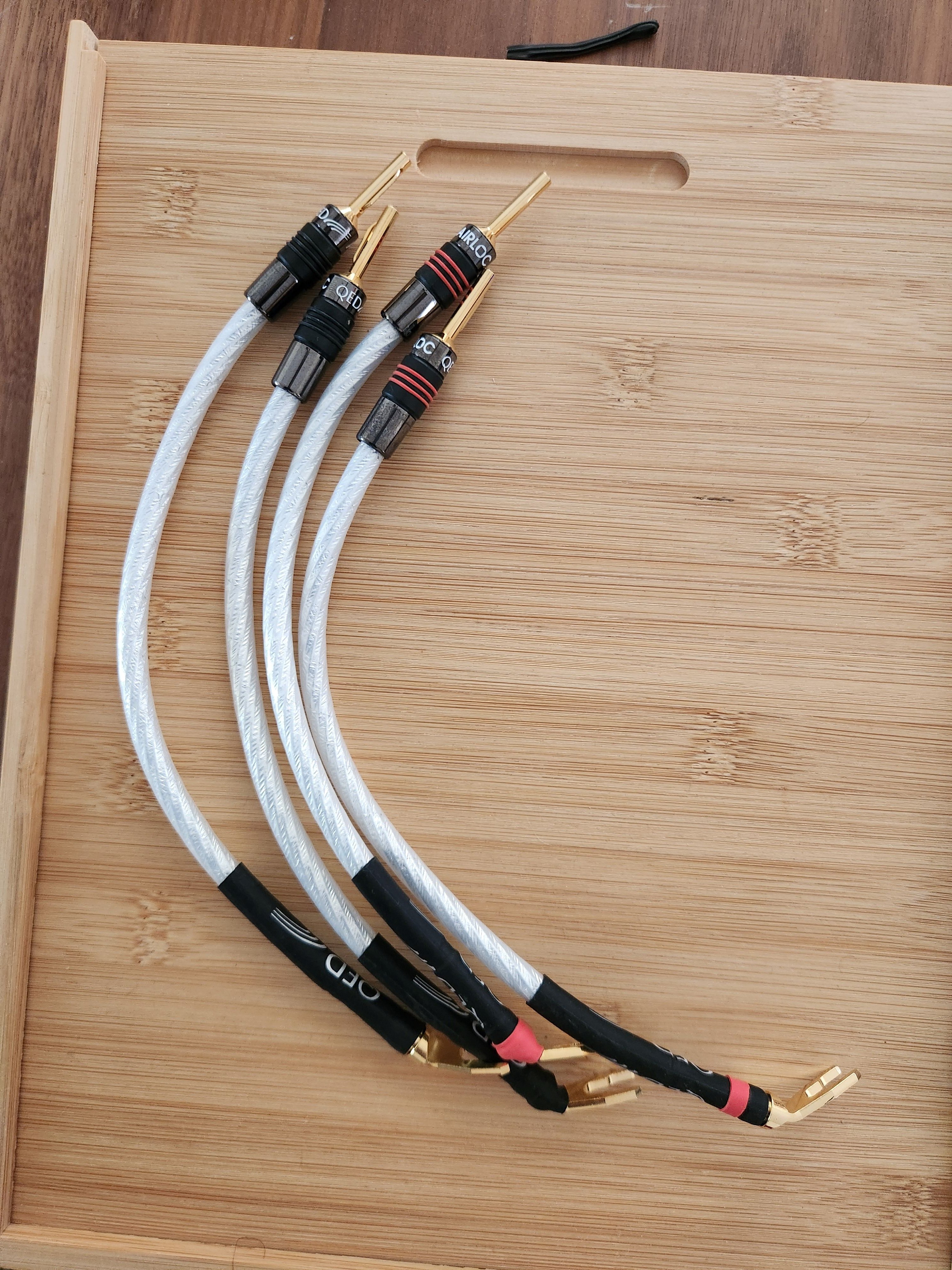 QED Genesis Silver Spiral Speaker Cables (Jumper) - Speaker Cables