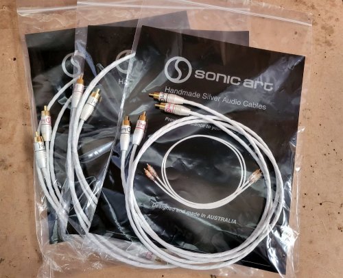 Sonic Art SILVER LINE MK1 RCA Interconnect Cables (RCA)