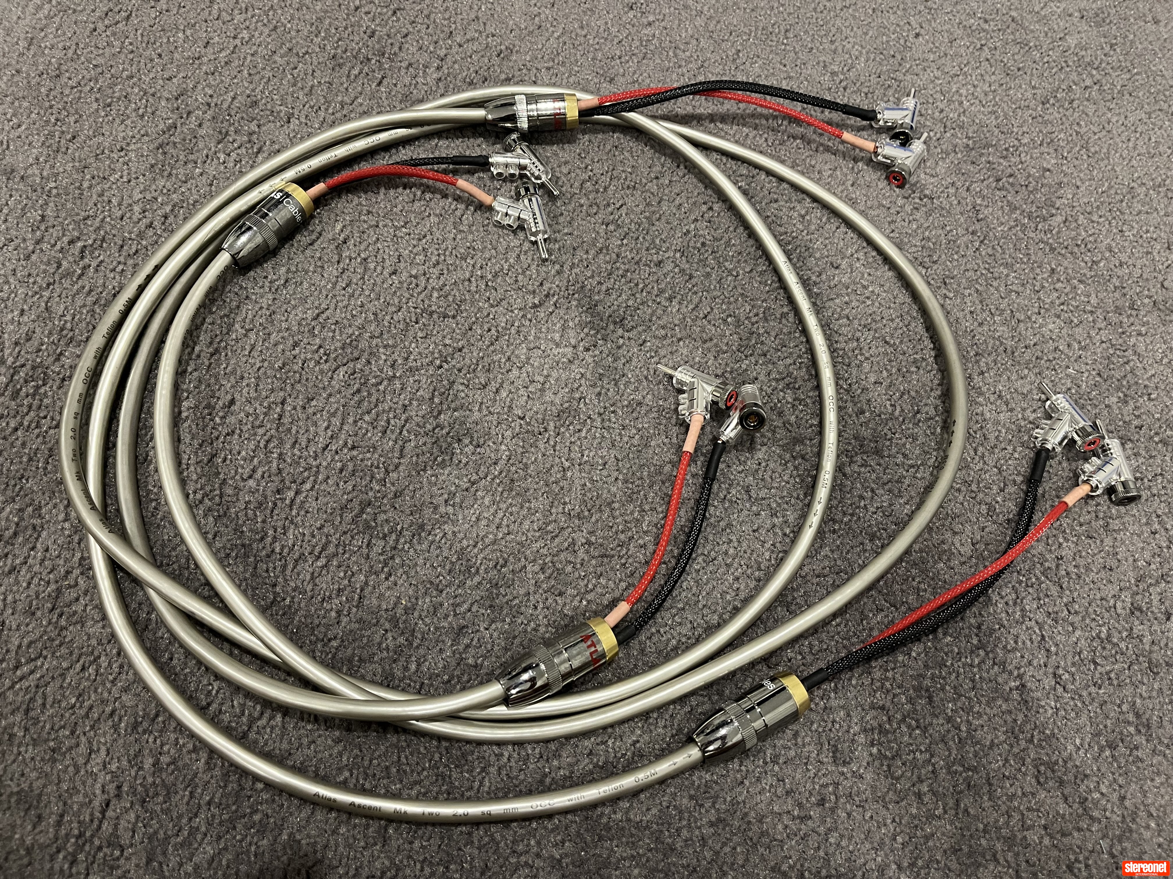 Atlas Cables 2m Pair Atlas Ascent mk2 2.0 Speaker Cables - Speaker ...