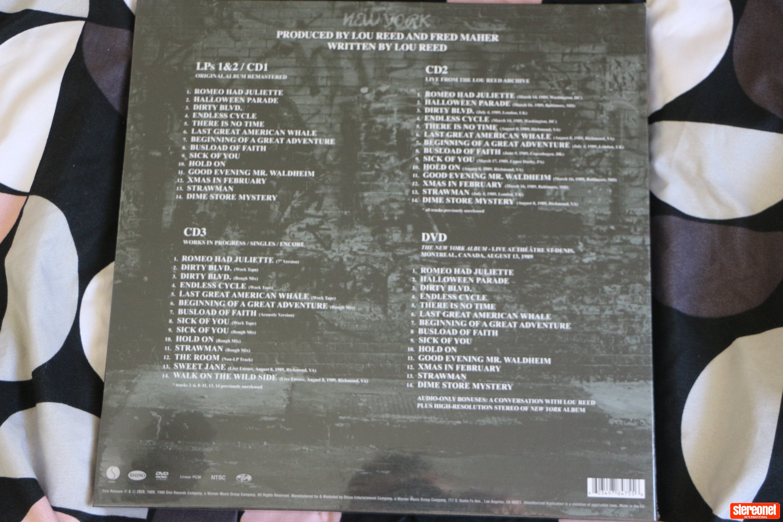 Lou Reed-New York DLX LP/CD/DVD Vinyl Record (Double LP) - Vinyl ...