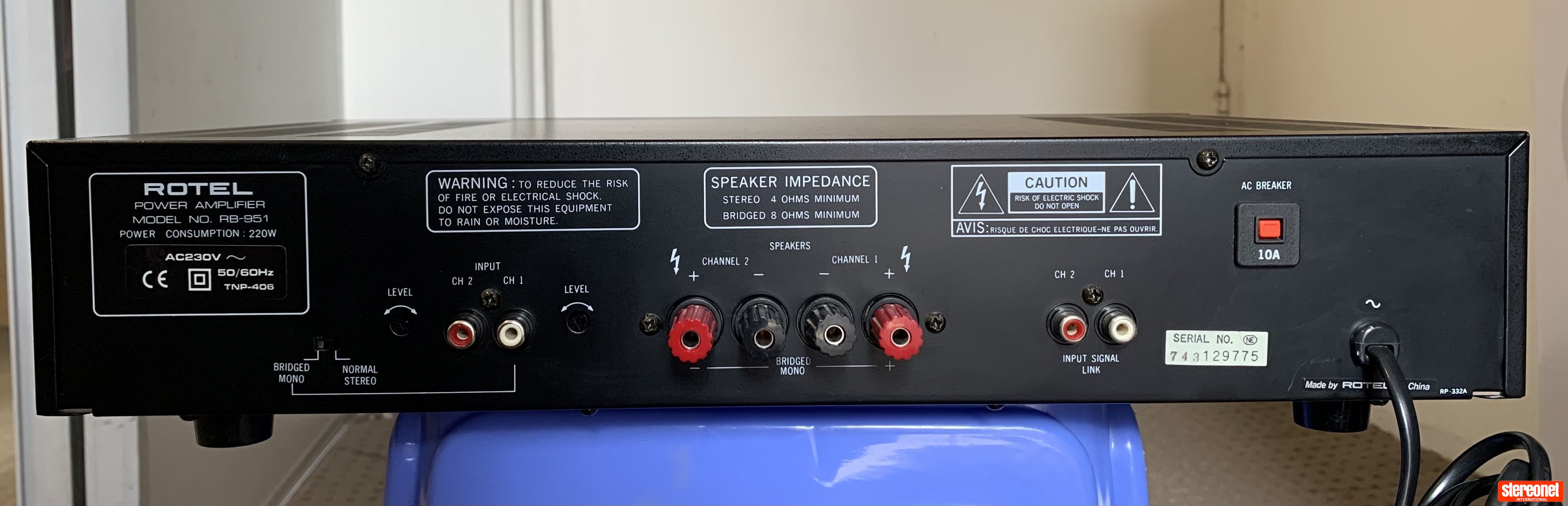 Rotel Rb 951 Rotel RB-951 Power Amplifier - Power Amplifiers - StereoNET