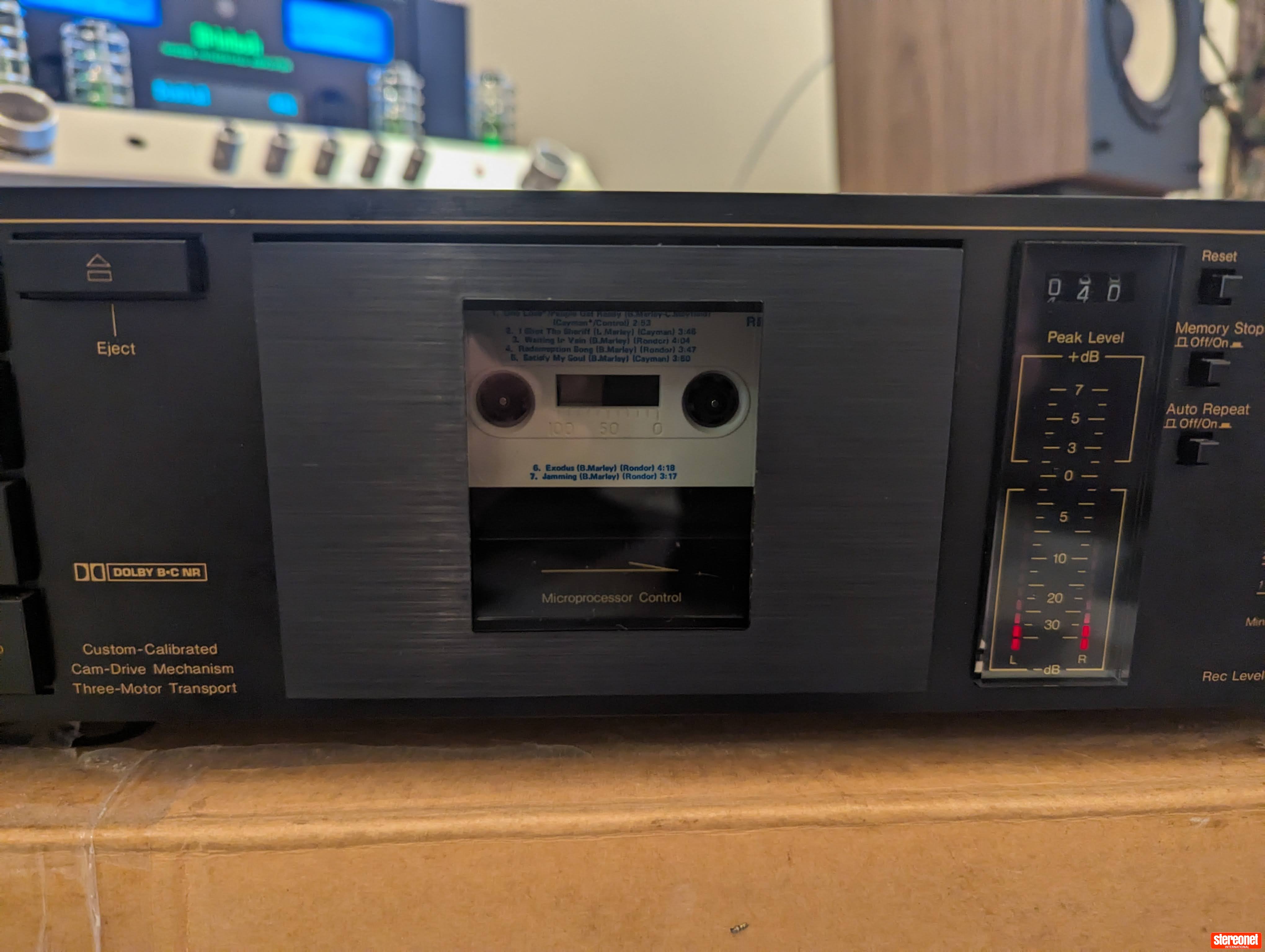 Nakamichi BX-125E Stereo Cassette Deck Made in Japan / Non testé / Untested