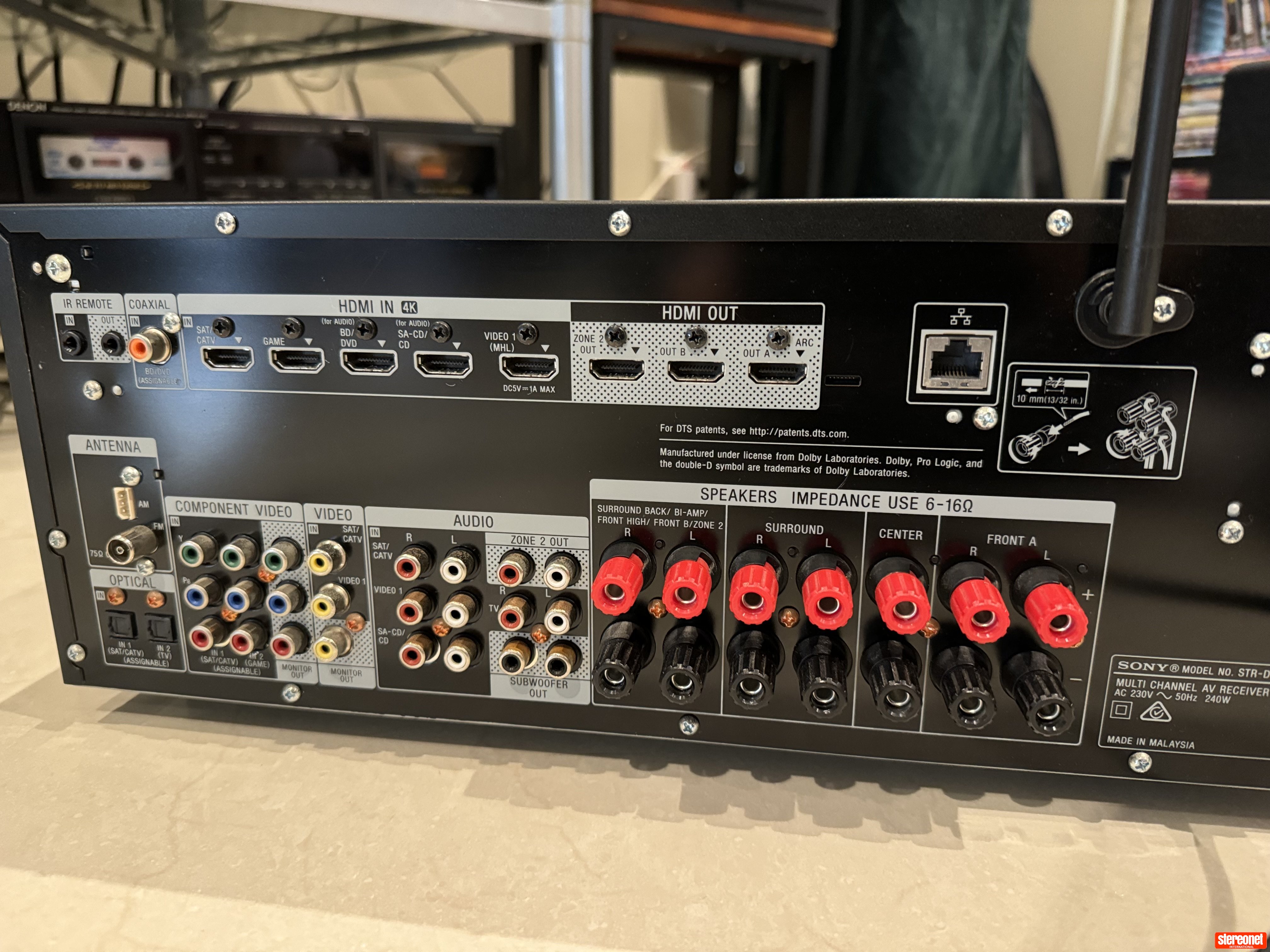 SONY AVアンプ STR-DN1050 Sony STR-DN1050 7.2-channel home theater receiver with Wi-Fi