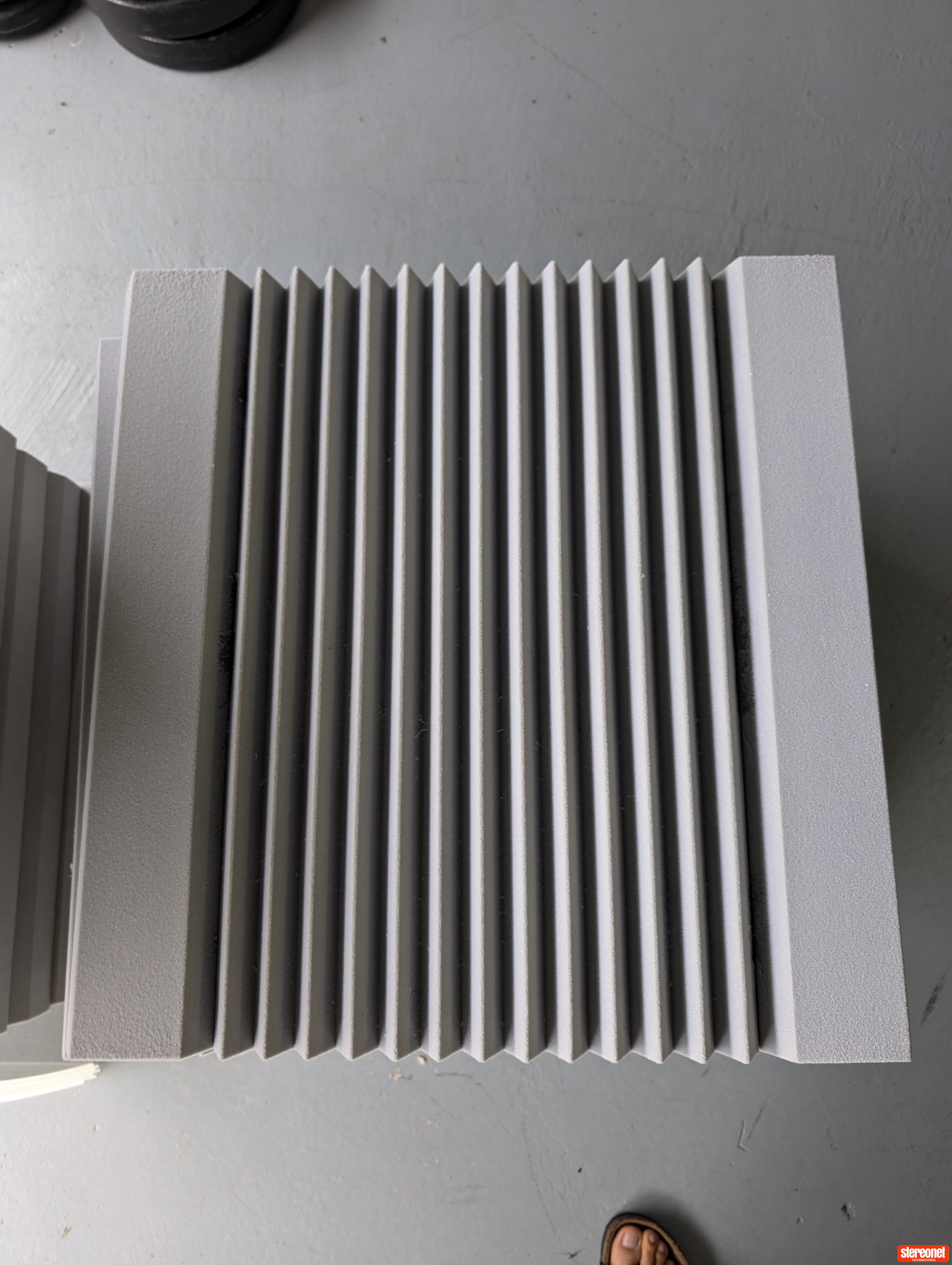 Linear Sound Panel Diffuser Sound Acoustics Hybrid Absorber HA600-75 MKI & SA600-75 Acoustic Panels ...