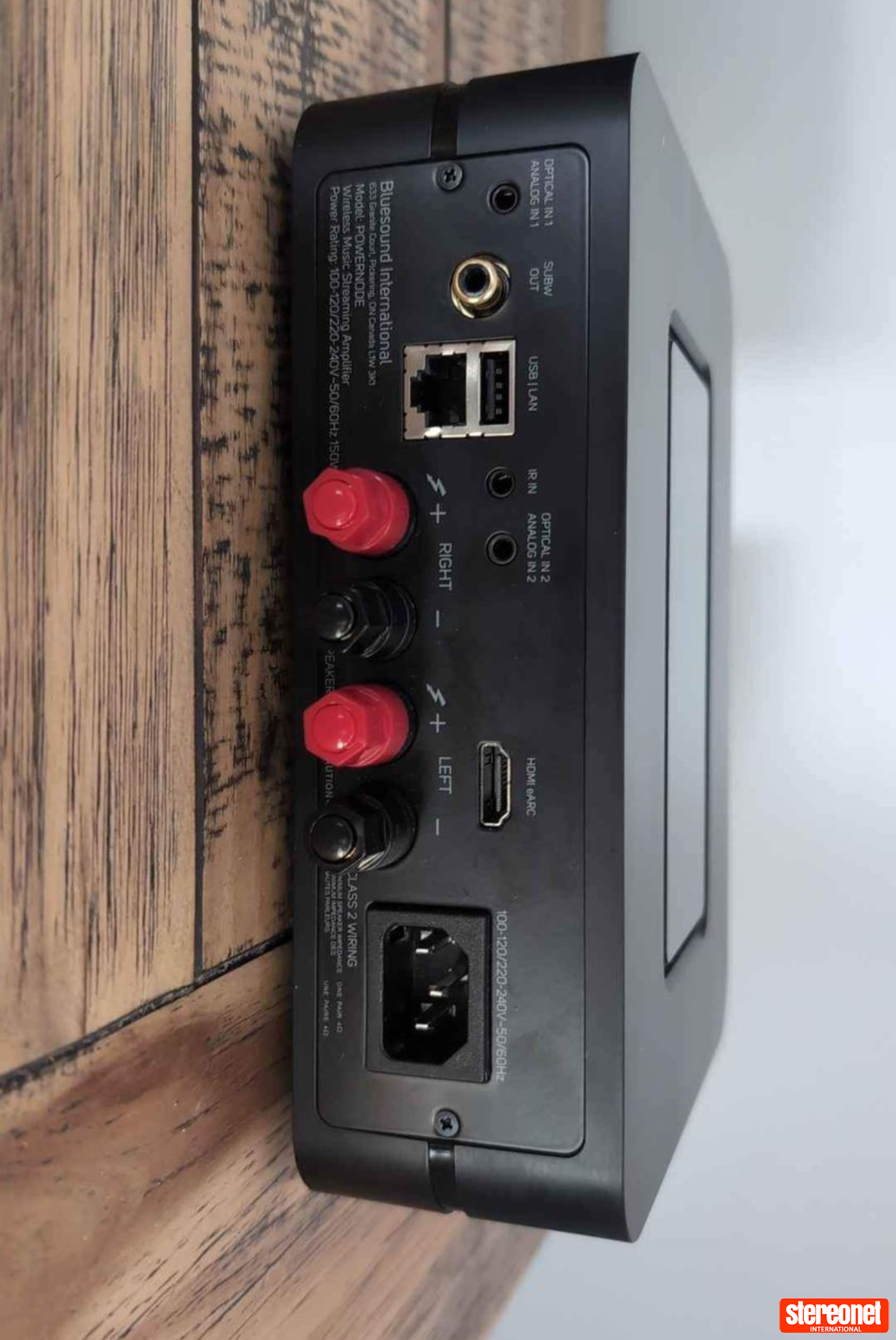 N330 Power Node Rear Bluesound Powernode n330 Streaming Amplifier - Integrated Amplifiers ...