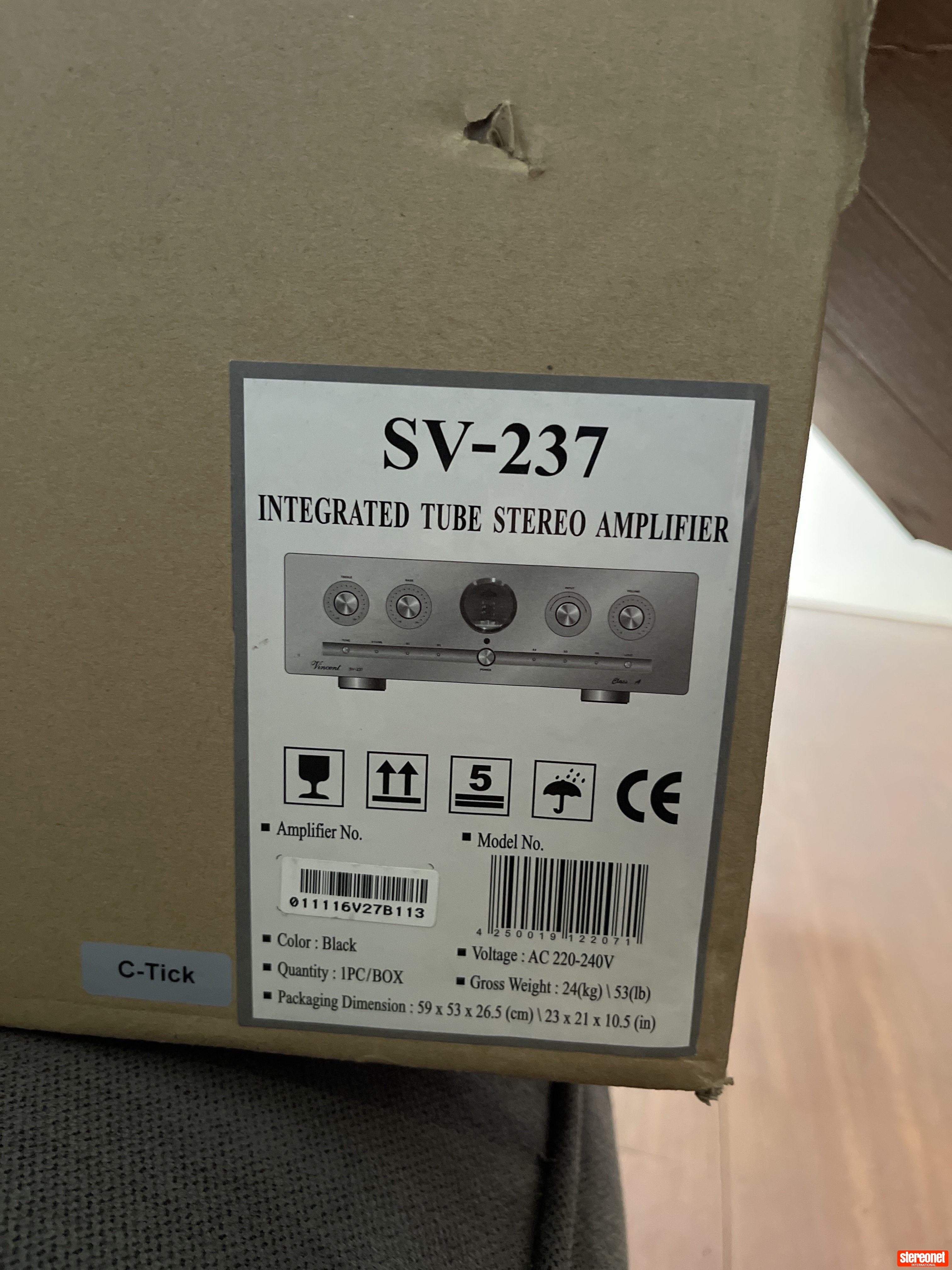 Vincent Audio Sv237 Integrated Amplifier (Hybrid) ﻿ Integrated Amplifiers