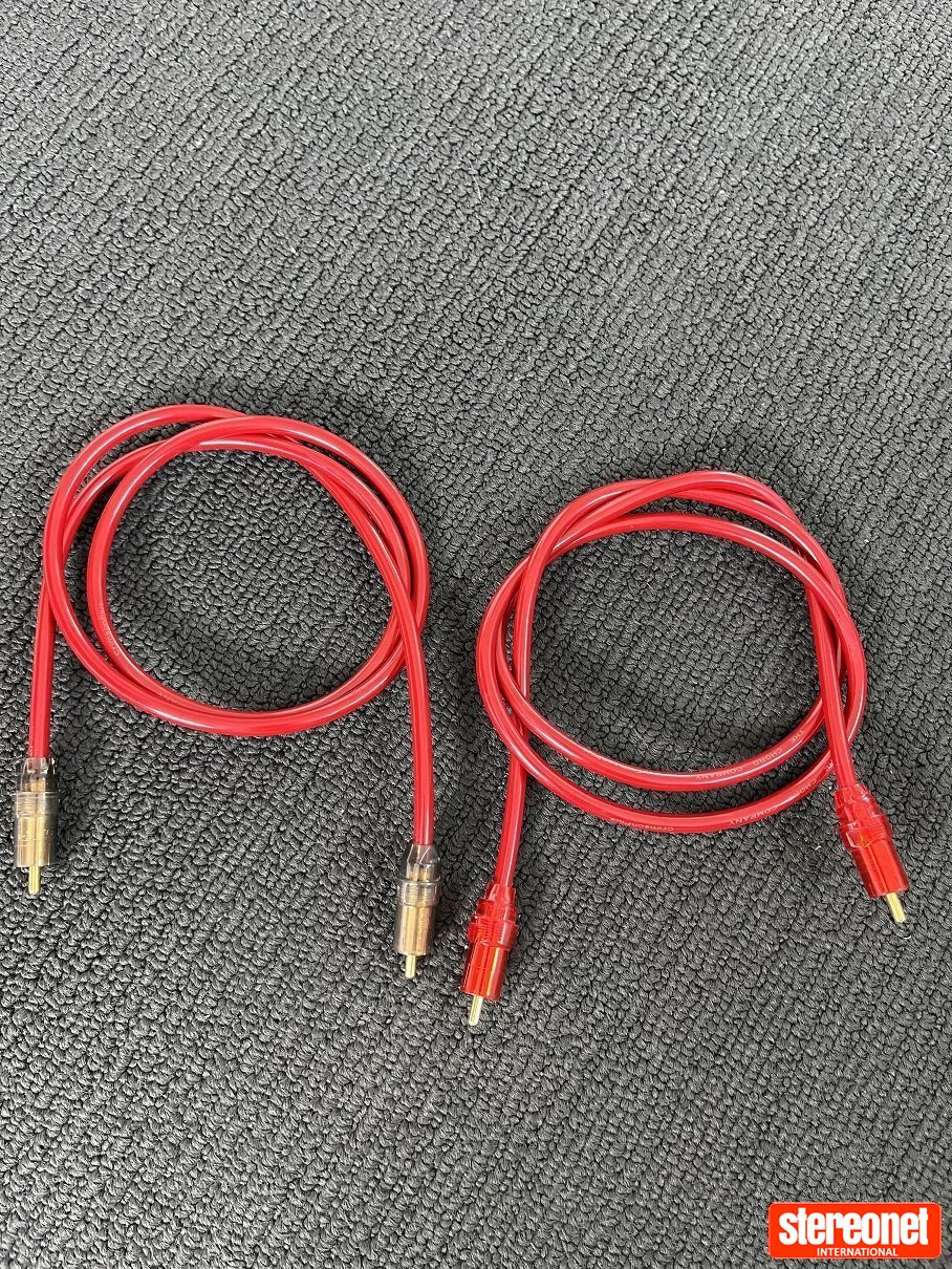 Chord Crimson Plus RCA Cables 1m interconnects - Free and