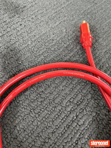 Chord Crimson Plus RCA Cables 1m interconnects - Free and