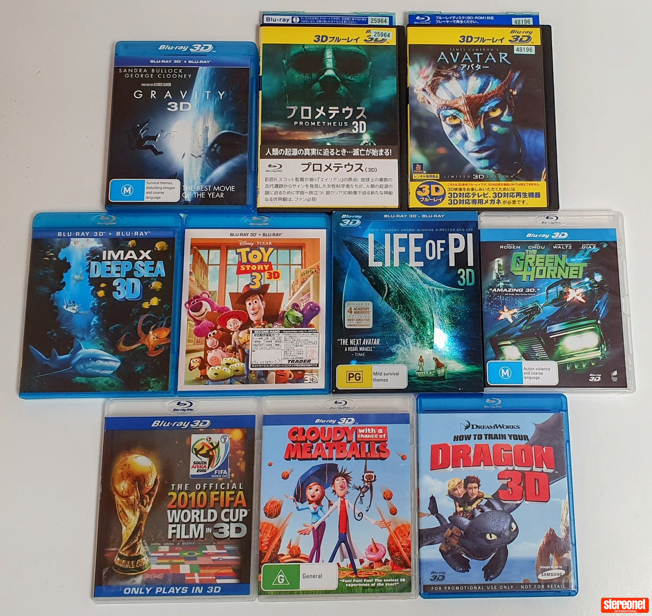 3D Blu-Ray lot (10 titles) Blu-ray Disc - Blu-ray / DVD - StereoNET