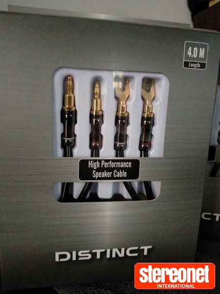 Distinct 2x4m Speaker Cables