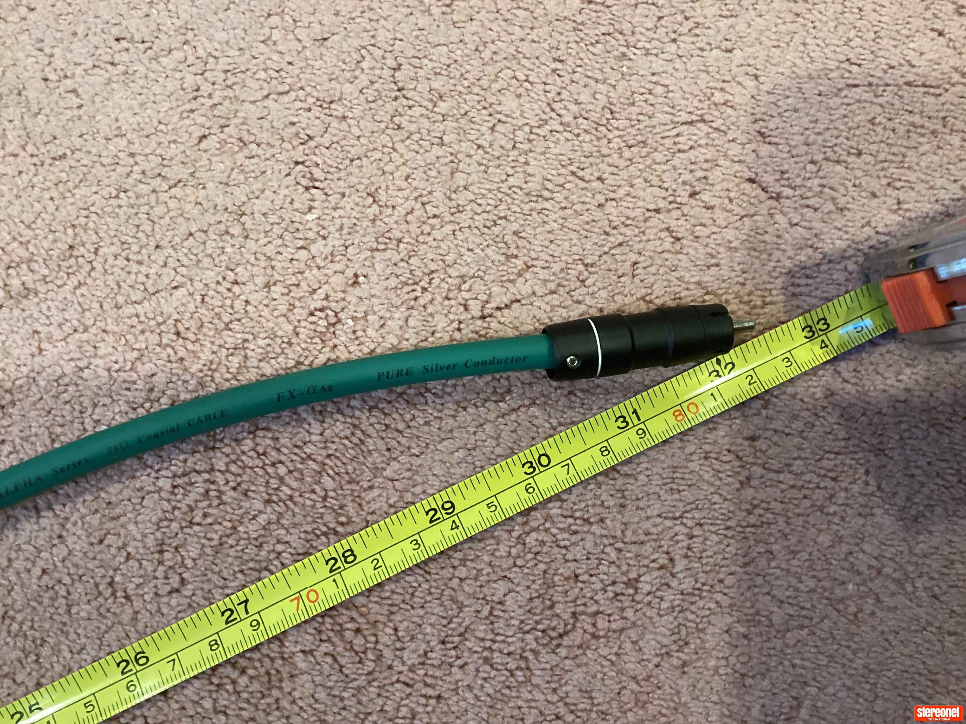 Aurealis Pure Silver 75 Ohm Digital Cable Digital Coaxial RCA