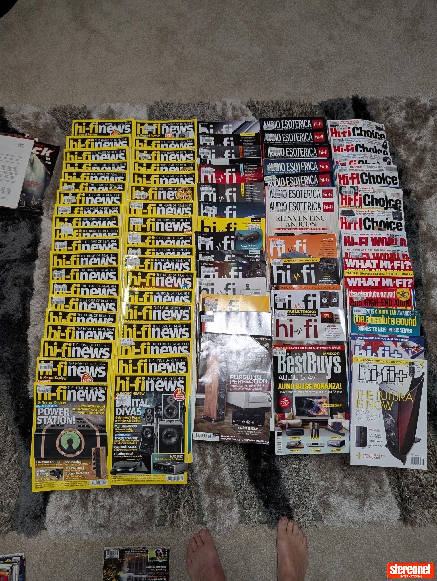 Audio Magazines Collection Large Collection of Hifi and Audio Magazines - Books / Magazines etc ...