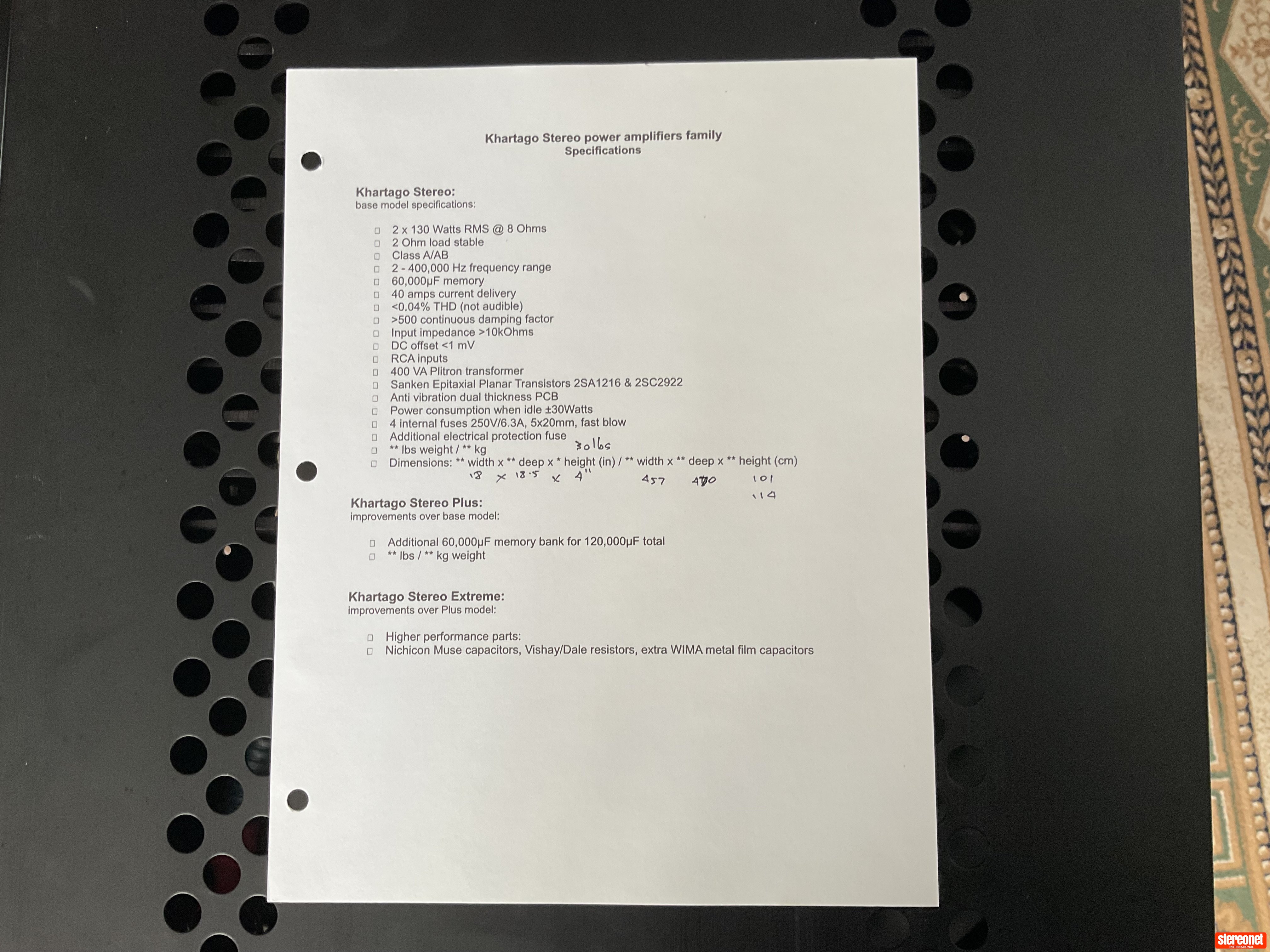 Odyssey Audio Khartago Power Amplifier