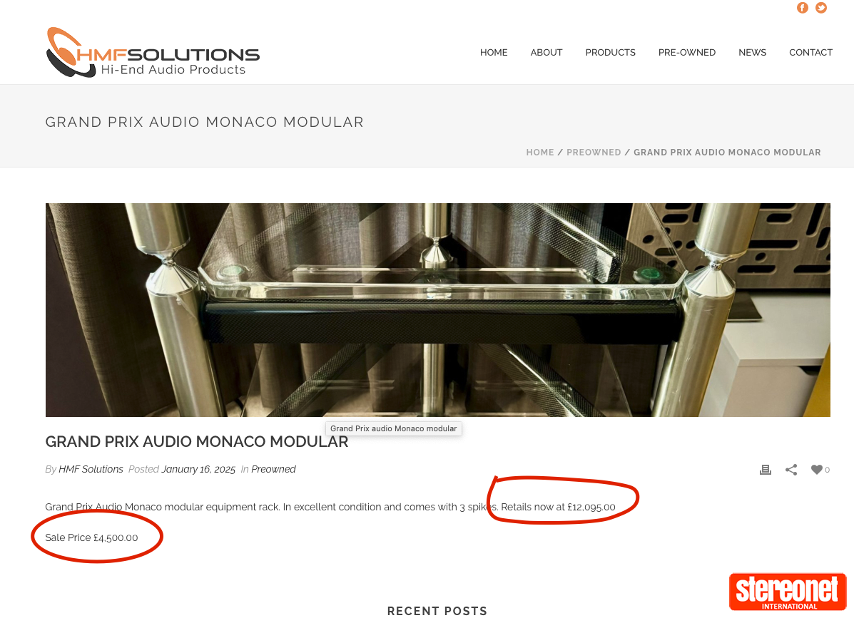 Grand Prix Monaco Rack - Racks & Cabinets - StereoNET