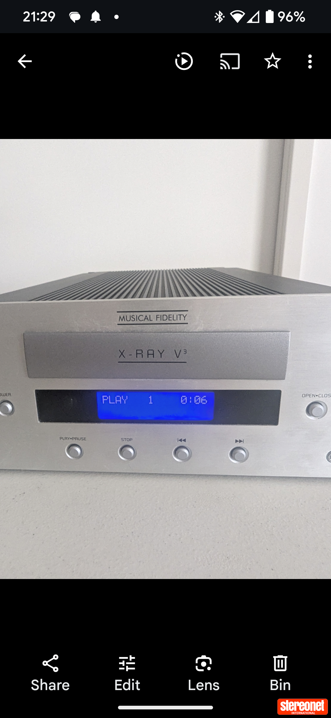 Music Fidelity X-ray V3 CD Player