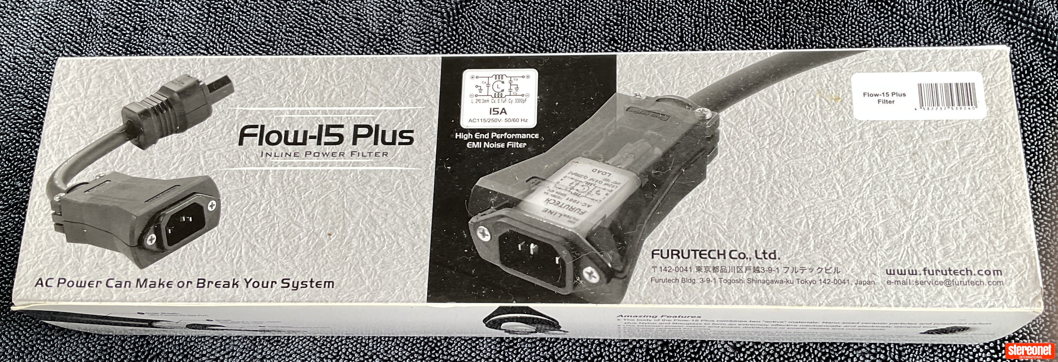 Furutech Flow-15 In-Line Power Filter - Power Filtering / Conditioning ...