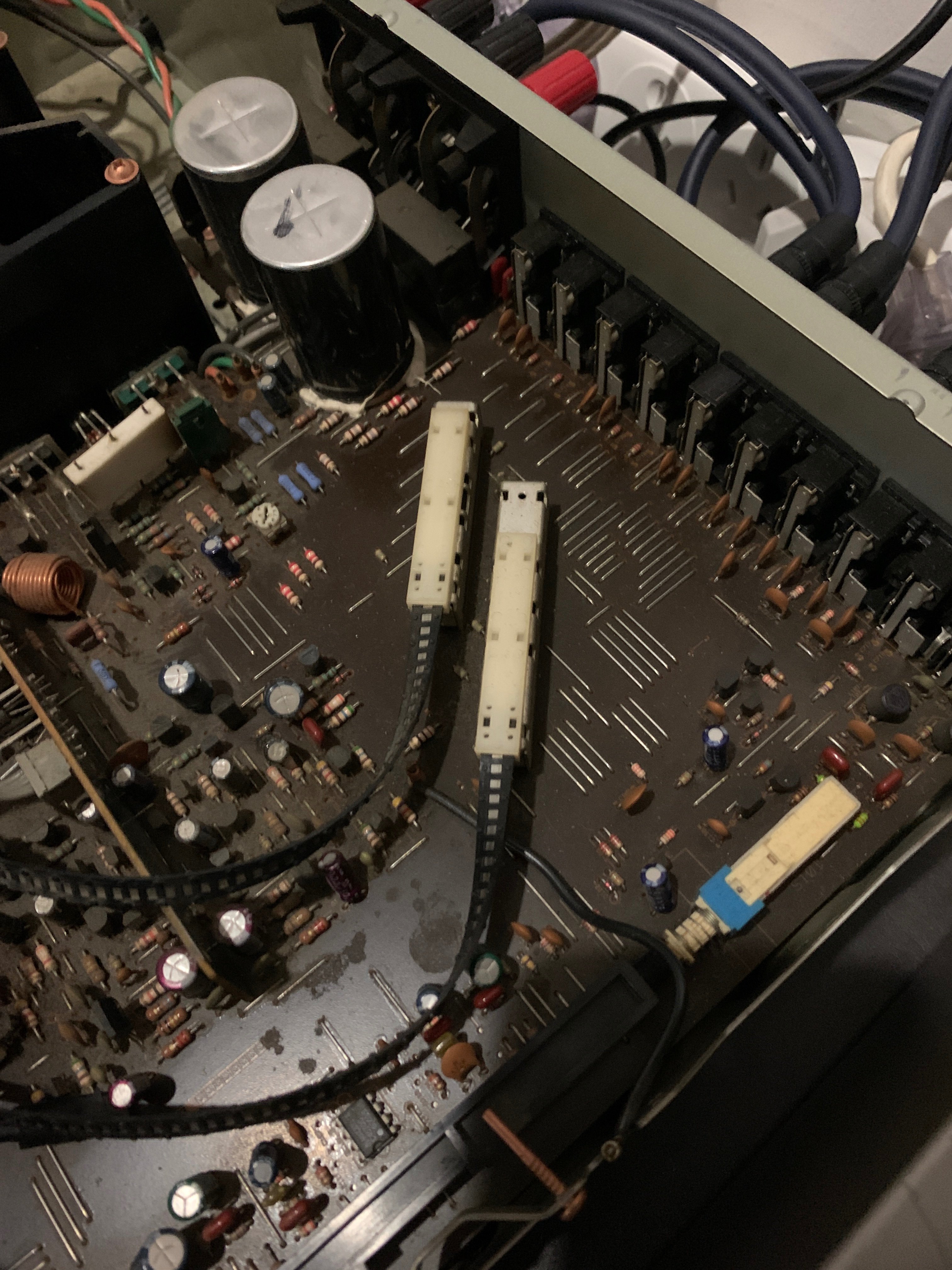 Pioneer A-447 Input Selector sliding metal tape issue - Stereo ...