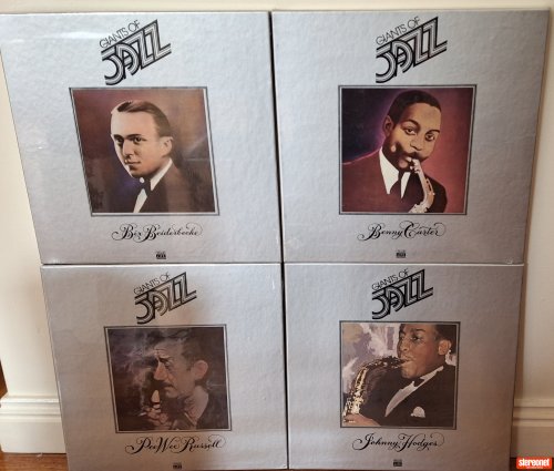 Four sealed NOS Jazz Giants Time Life box sets of 3 records each plus booklet Vinyl Record (LP)
