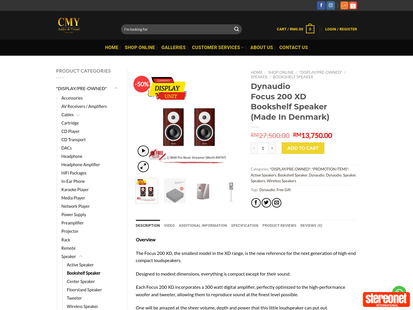 Dynaudio Focus 200 XD $4965 @ CMY Audio & Visual
