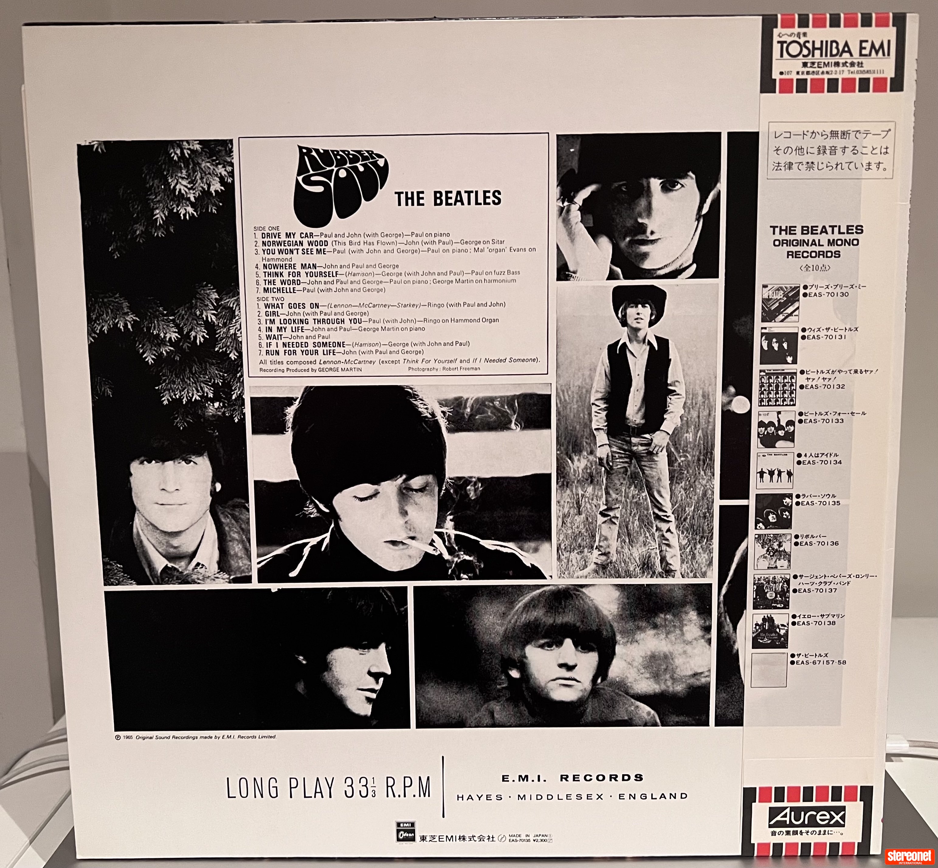 THE BEATLES - REVOLVER / MONO / JAPAN 1982 ODEON RED TRANSLUCENT VINYL ...
