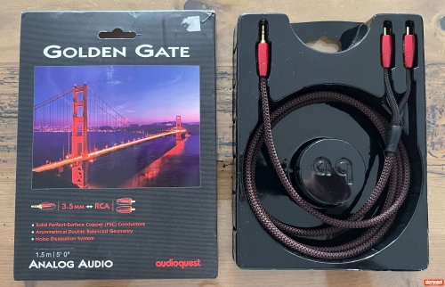AudioQuest Golden Gate - 3.5mm to RCA cable - 1.5m Interconnect Cables (RCA)