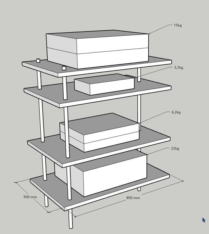Top Rack Simple Design A rack design - DIY Audio Projects - StereoNET