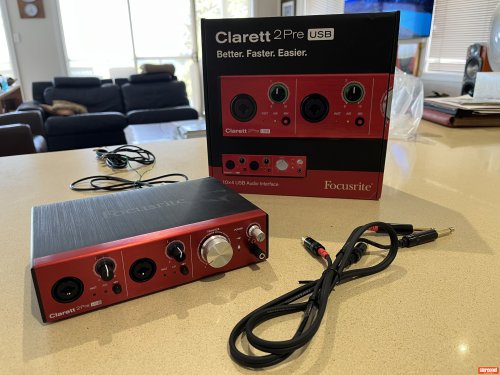 Focusrite Clarett 2 Pre USB Analog Digital Convertor (ADC)