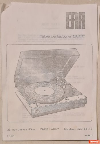 Era 5055 Turntable