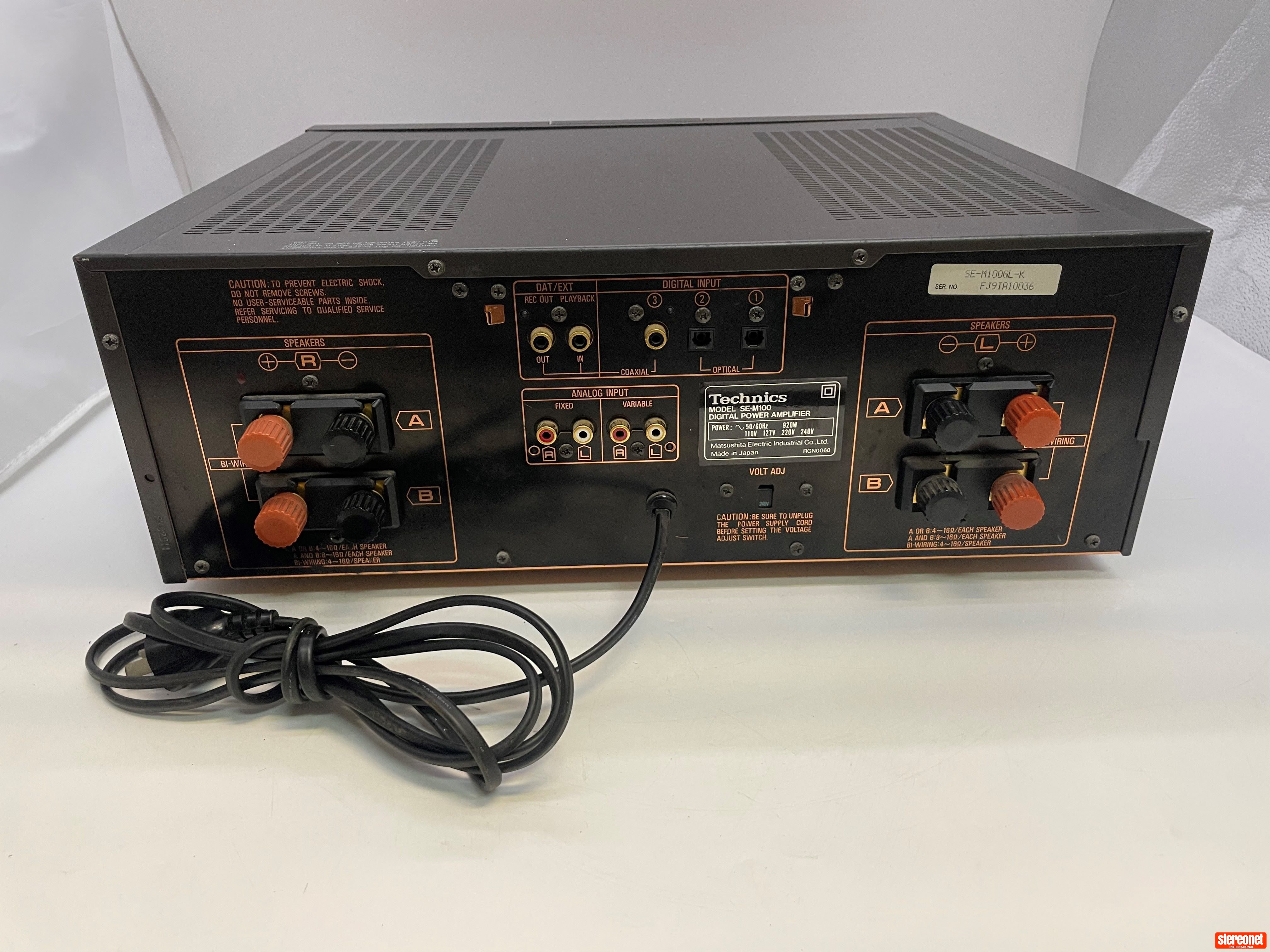 Technics SE-M100 Digital Power Amplifier