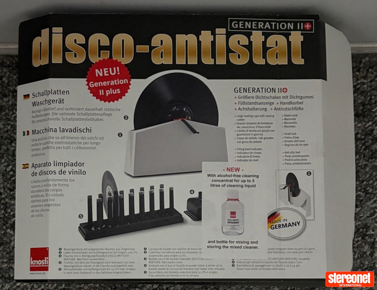 Knosti Disco-Antistat Record Cleaning Machine (RCM)