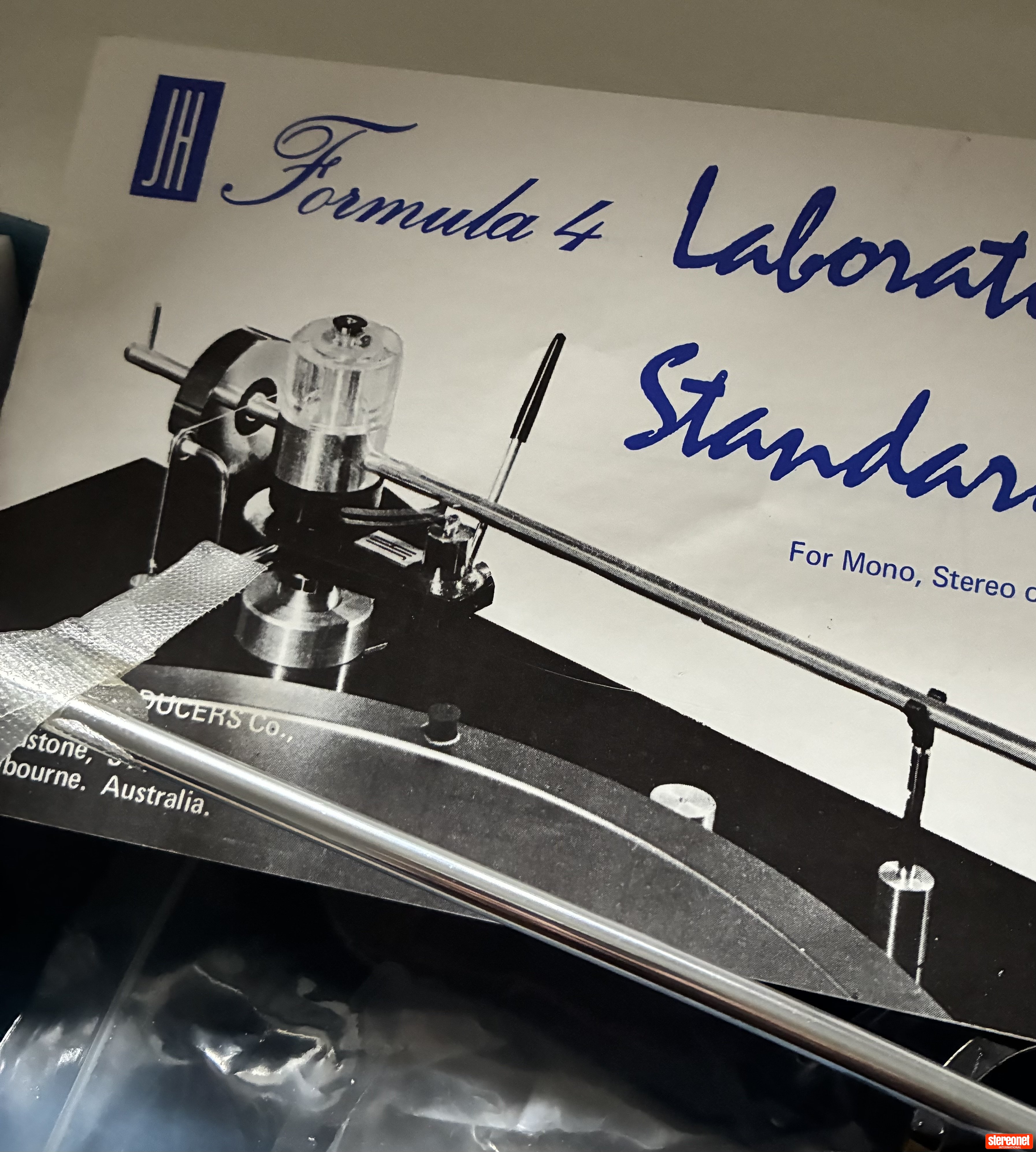 JH Laboratory Formula 4 laboratory standard tonearm Tonearm - Tonearms ...