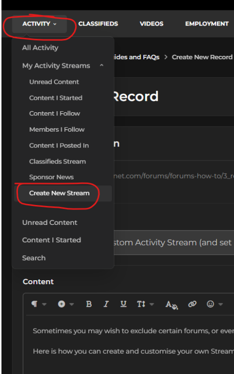 How To: Create a Custom Activity Stream (and set it as Default ...