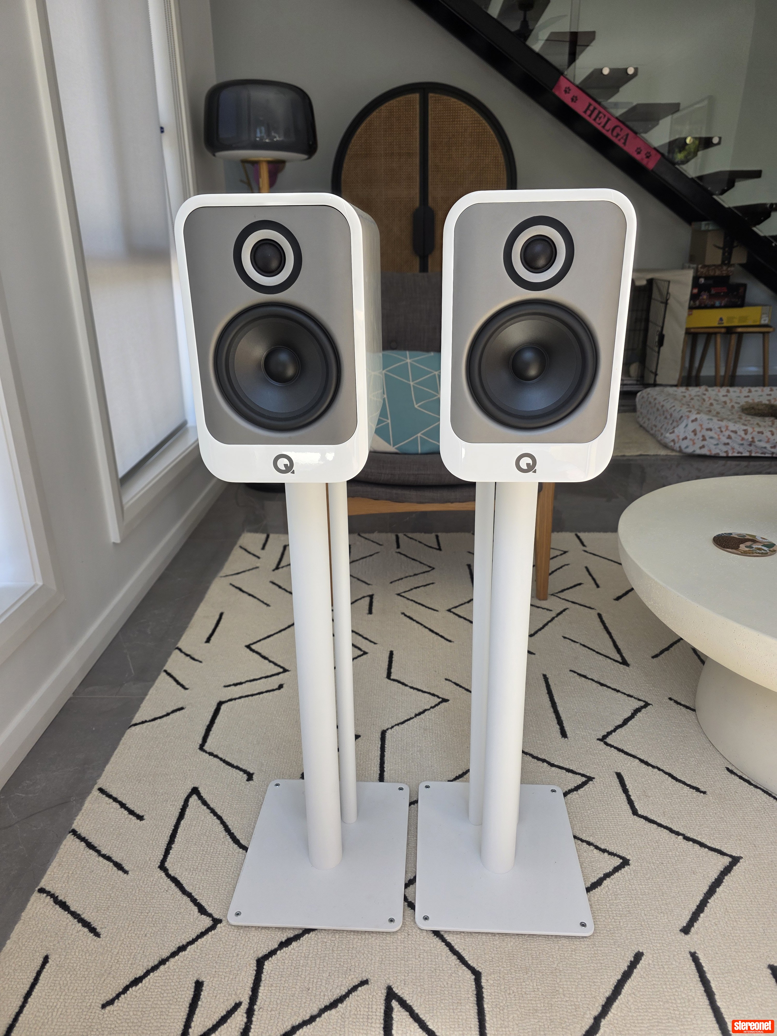 Q Acoustics Concept 30 and Q FS50 Floor Stands Bookshelf Loudspeakers