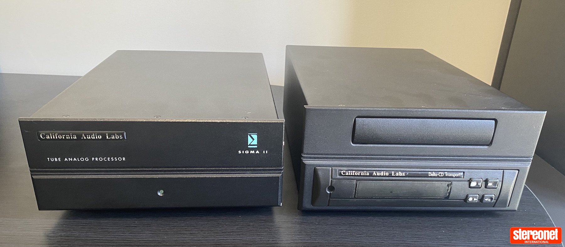 California Audio Labs Delta Transport and Sigma II Tube Processor CD Transport