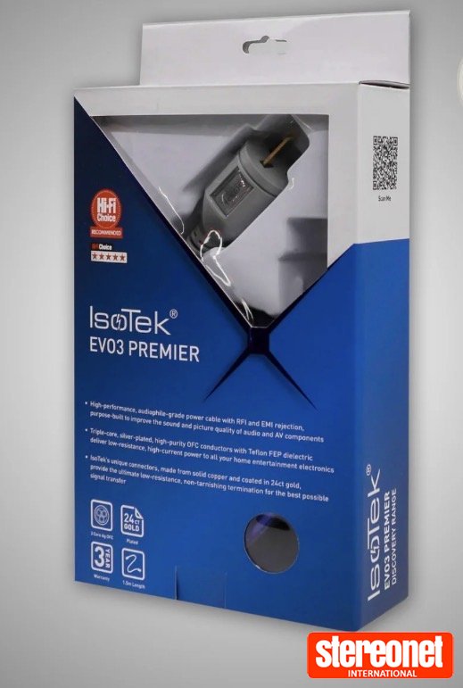 Isotek Premier C13 power cable AC Distribution