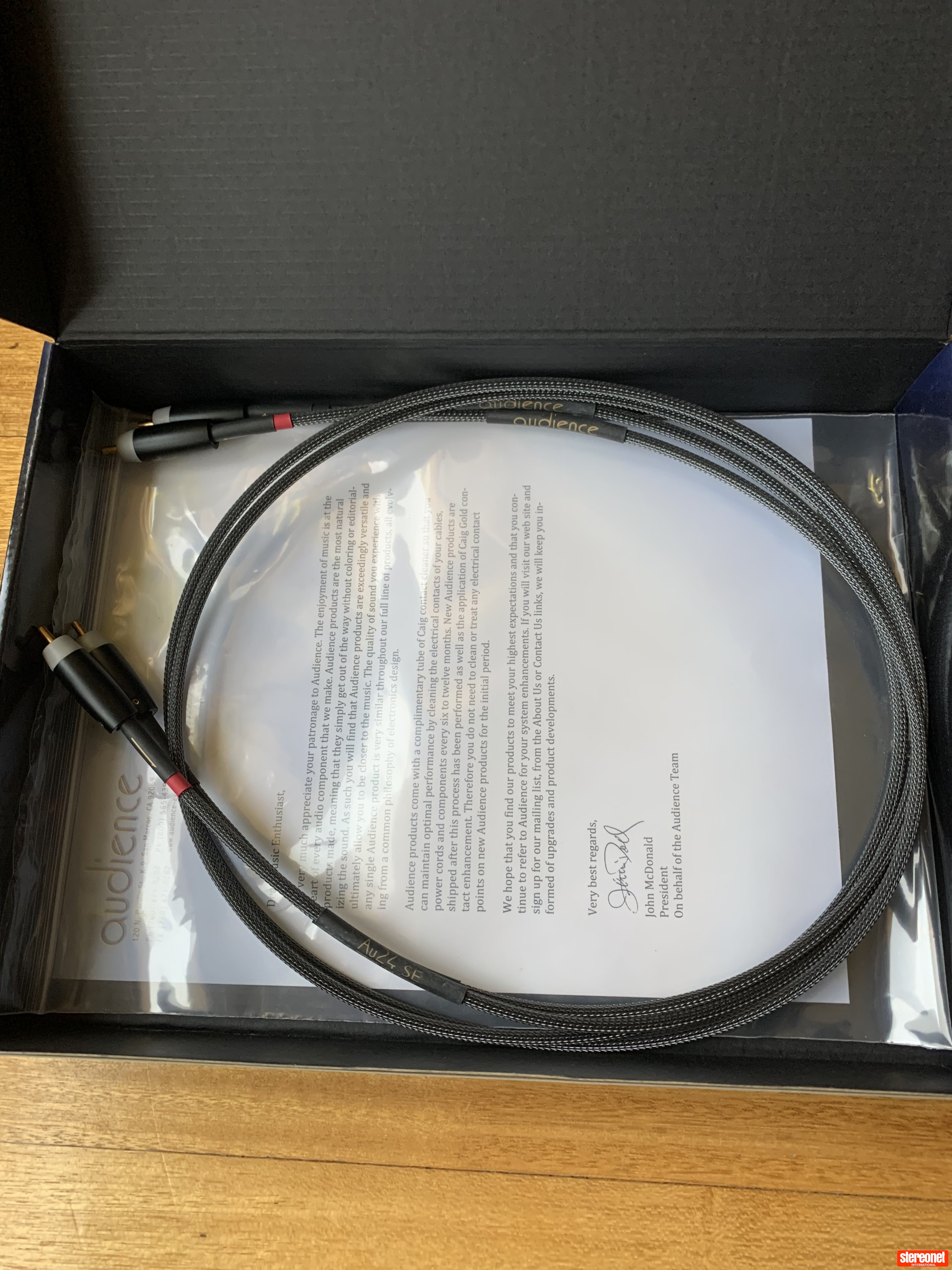 Audience AU24se Interconnect Cables (RCA)